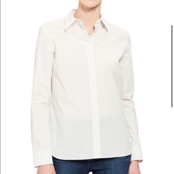 Theory Classic Straight Shirt Size Petite - Picture 1 of 7